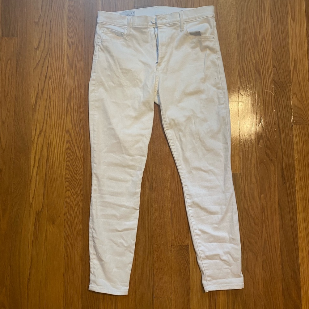 The gap white skinny jeans